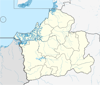 Ubicación de Piñas en la Provincia de El Oro