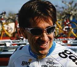 Frédéric Moncassin en su etapa como ciclista profesional