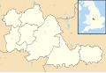 Mapa de las Midlands Occidentales