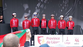 Fotografía ilustrativa de la competición ciclista Lieja-Bastoña-Lieja 2024