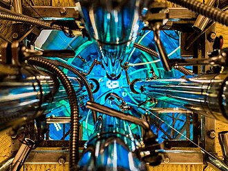 Núcleo de un reactor de investigación