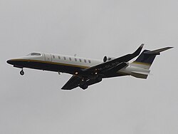 Learjet 45 en exposición estática.