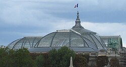 Vista de la cubierta y la bóveda acristalada del Grand Palais