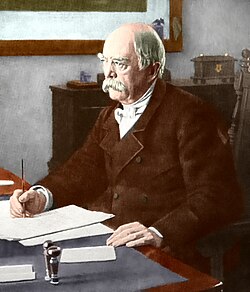 Retrato de Otto von Bismarck, ministro de Prusia y canciller imperial