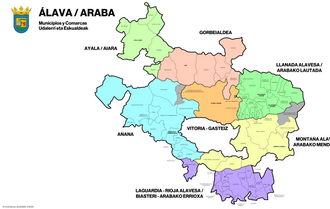 Municipios y comarcas de Álava