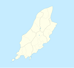 Mapa de ubicación de Douglas en la Isla de Man