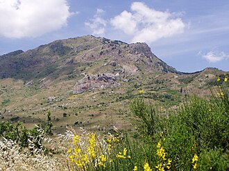 Detalle visual de la región montañosa de los Montes Madonia