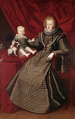La infanta María con su hijo Fernando