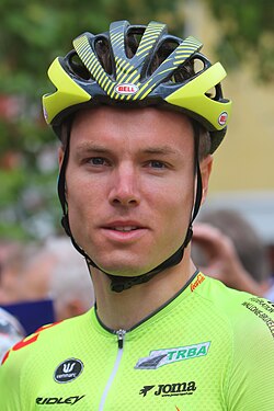 Retrato del ciclista Eliot Lietaer