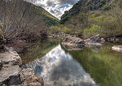 Vista del río Guadiato cerca de Santa María de Trassierra