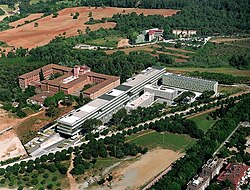 Vista aérea de ESADECREAPOLIS y del campus de Esade en San Cugat del Vallés