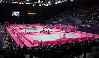 Vista general del Wembley Arena durante los Juegos Olímpicos de Londres 2012