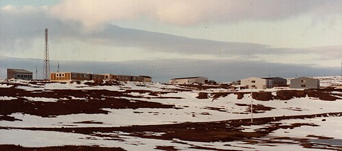 Vista parcial de la base en 1983