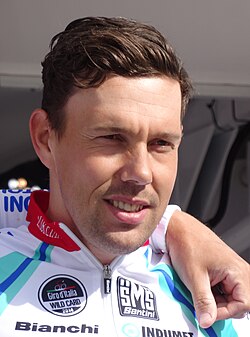 Kenny van Hummel en una competición ciclista
