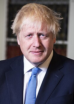 Retrato oficial de Boris Johnson en 2019