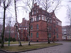 Edificio representativo de la Universidad de Klaipėda