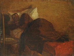 Retrato de la esposa del autor pintado por Jean-François Millet