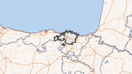 Mapa del territorio histórico de Vizcaya