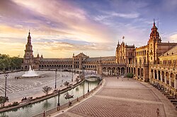 Plaza de España en Sevilla.
