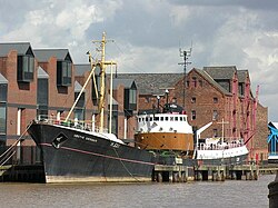 La pesquera Arctic Corsair en el río Hull