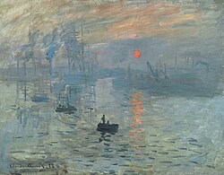 Pintura Impression, soleil levant de Claude Monet