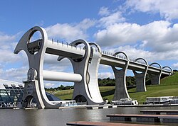 La rueda de Falkirk en Escocia