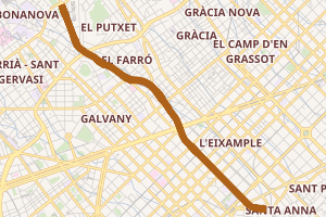 Mapa esquemático de la línea 7