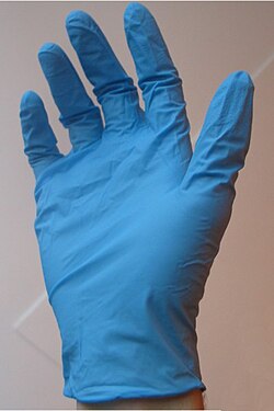 Guantes descartables de nitrilo