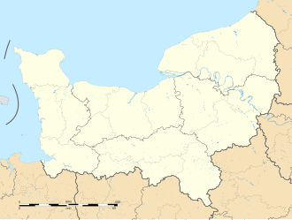 Ubicación de la Batalla de Normandía