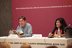 Almudena Grandes y Luis García Montero