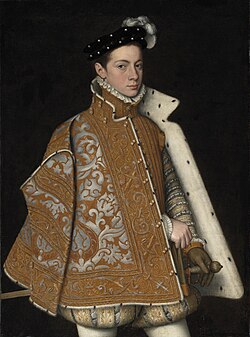 Retrato del joven Alejandro durante su estancia en Madrid