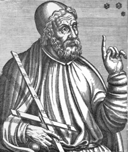 Retrato ilustrativo de Claudio Ptolomeo publicado en 1584