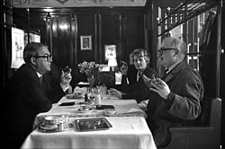 Max Frisch y Friedrich Dürrenmatt en Zúrich en 1961
