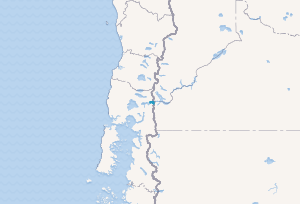Mapa de localización del área del río Peulla