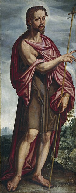 Pintura histórica de San Juan Bautista por Francisco Pacheco.
