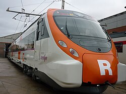 Unidad de cercanías Civia en funcionamiento.