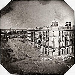 Daguerrotipo con vista de Barcelona en 1848