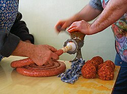 Elaboración de embutidos en casa