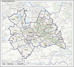 Mapa general con fronteras municipales