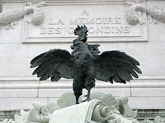 Representación de un gallo francés