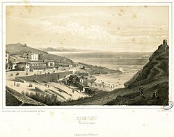 Litografía histórica de Biarritz