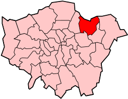 Mapa de ubicación del municipio de Redbridge