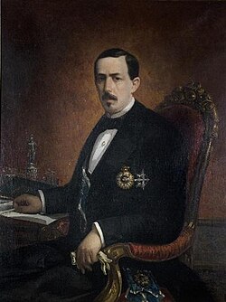 Retrato de Ruiz Zorrilla por Cosme Algarra