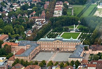 Vista del Palacio de Rastatt