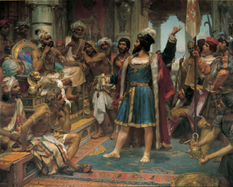 Vasco da Gama ante el Zamorin de Calicut