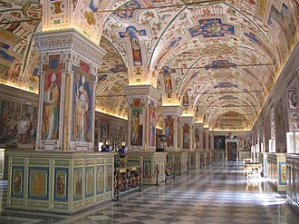 Vista interior de la Biblioteca Apostólica Vaticana