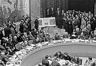 Imagen histórica relacionada con la Crisis de los misiles de Cuba