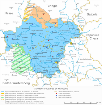 Representación histórica de la región de Franconia