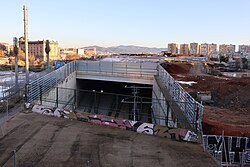 Estado de las obras de la estación en diciembre de 2025