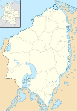 Ubicación del aeropuerto en Atlántico (Colombia)